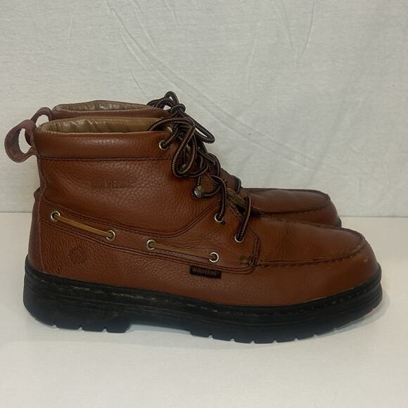 Wolverine Moc Toe 5" Steel Toe Handsewn Chukka Boots EU 43.5 10.5 EW - Picture 1 of 8